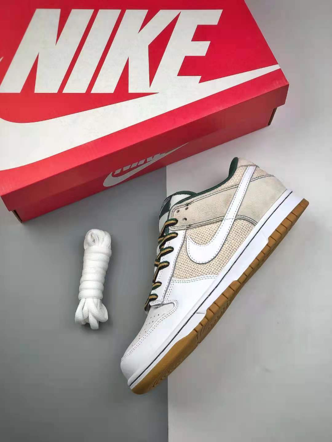 Nike SB Dunk Low Light Bone White Gum Light Brown 308608-011 | Shop Now