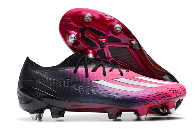 Adidas X Speedportal .1 SG Soccer Cleats - Pink/White/Black | High-Performance Footwear
