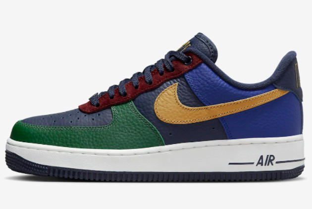 Nike Air Force 1 Low LX 'Gorge Green' Gorge Green/Gold Suede-Obsidian DR0148-300 - Classic Style with a Touch of Luxury