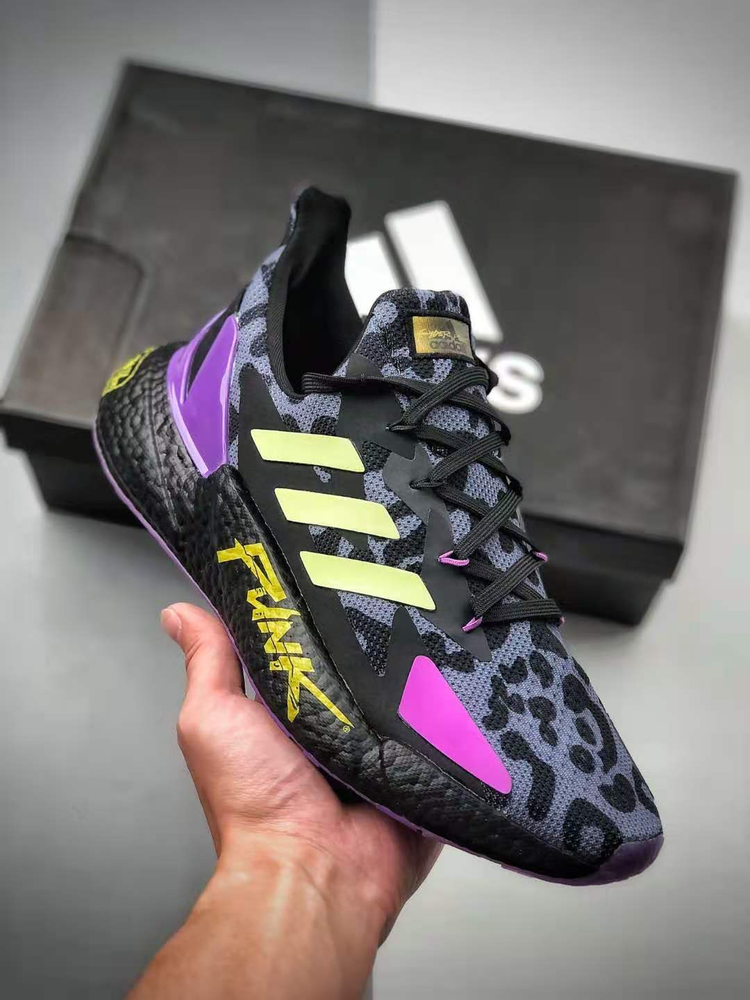 Adidas X9000L4 Cyberpunk 2077 Black Metallic Gold FZ3090 - Futuristic Style & Superior Performance