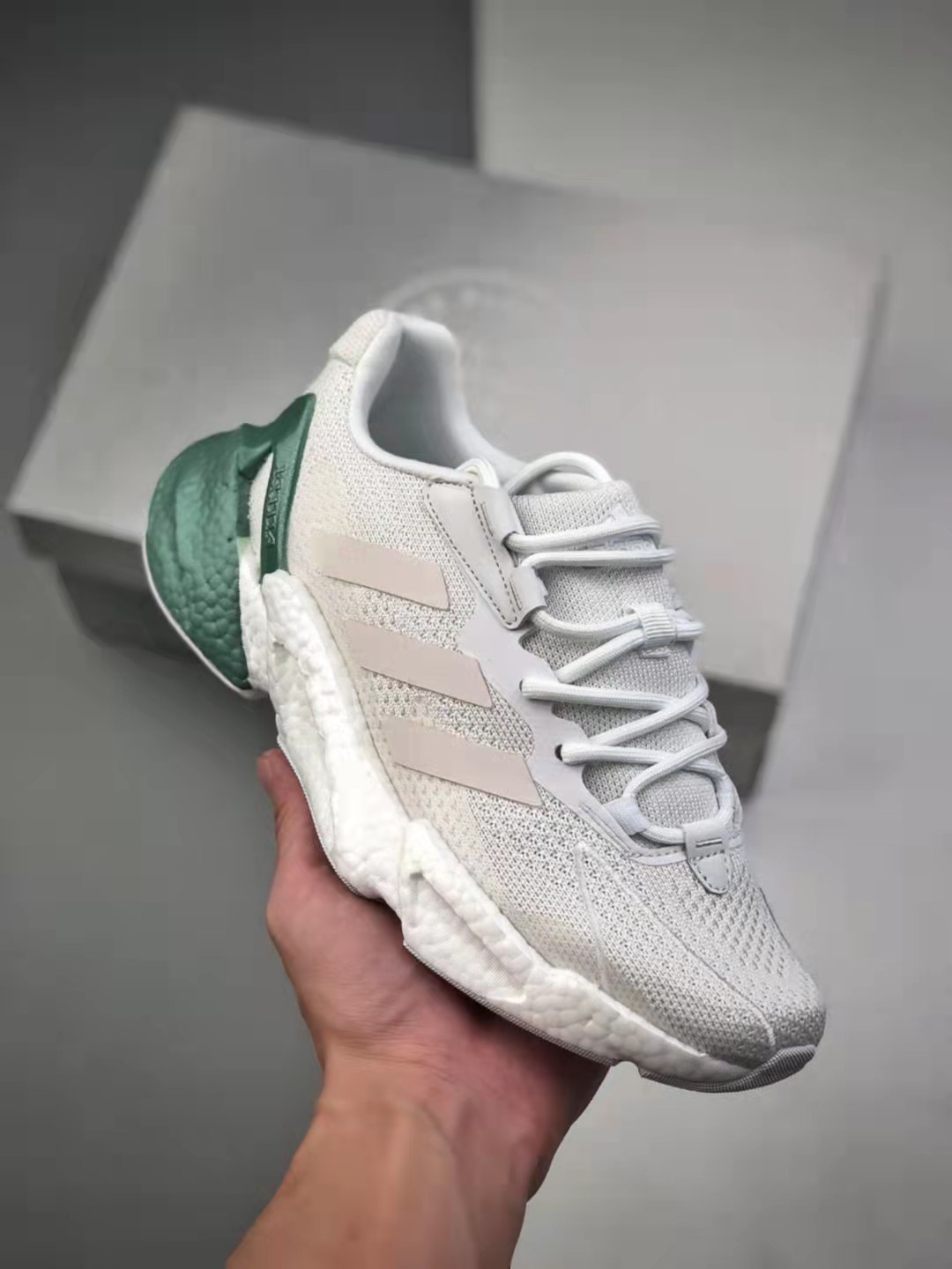 Adidas X9000L4 White Metallic Green GX3486 - Stylish and Comfortable Athletic Shoes