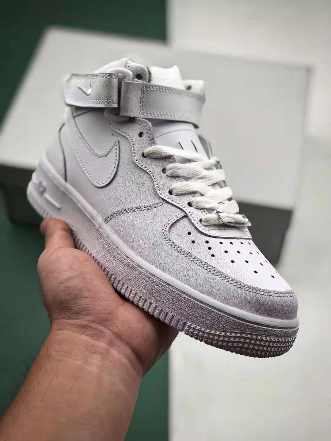 Nike Air Force 1 Mid 07 Leather 'Triple White' 366731-100 - Classic Style and Supreme Comfort