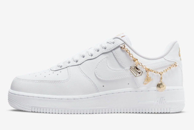 Nike Air Force 1 Low LX 'Lucky Charms' White/Metallic Gold – Shop Now!