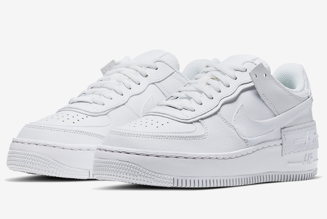 Nike Air Force 1 Shadow Triple White CI0919-100 - Stylish Women's Sneakers