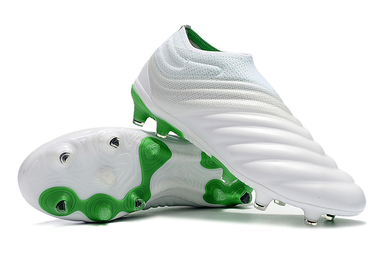 Adidas Copa 19.1 FG Soccer Cleat - White Solar Lime BB9186 | Enhanced Performance & Style
