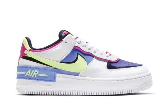 Nike Air Force 1 Shadow White/Barely Volt CJ1641-100 | Sapphire-Fire Pink | Official Store