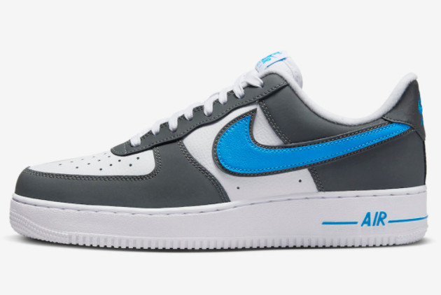 Nike Air Force 1 Low White Grey Laser Blue FB3360-100 - Stylish and Versatile Sneakers