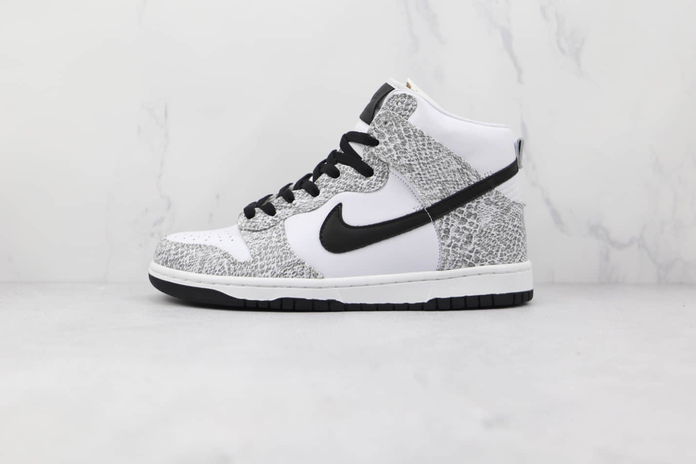 Nike Dunk Prm Hi Sp 'Cocoa Snake' 624512-010 - Stylish Black and White Sneakers