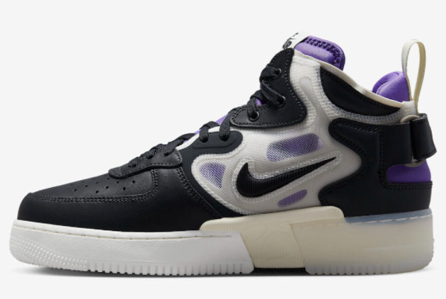 Nike Air Force 1 Mid React Black/Sail-Purple DQ1872-001 - Shop Now at Unbeatable Prices!