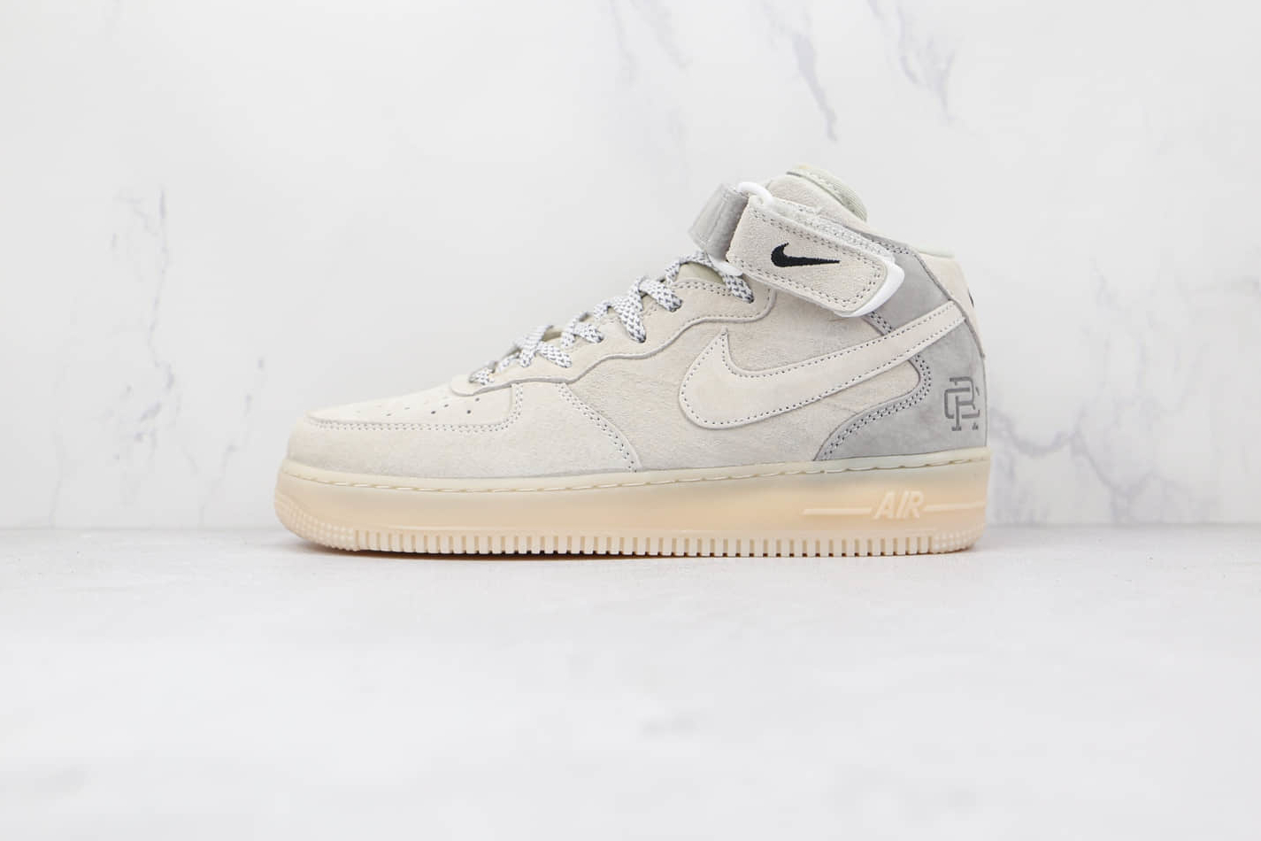 Nike Air Force 1 X Reigning Champ White Grey Black 807618-300 - Premium Mid-top Sneakers for Sale