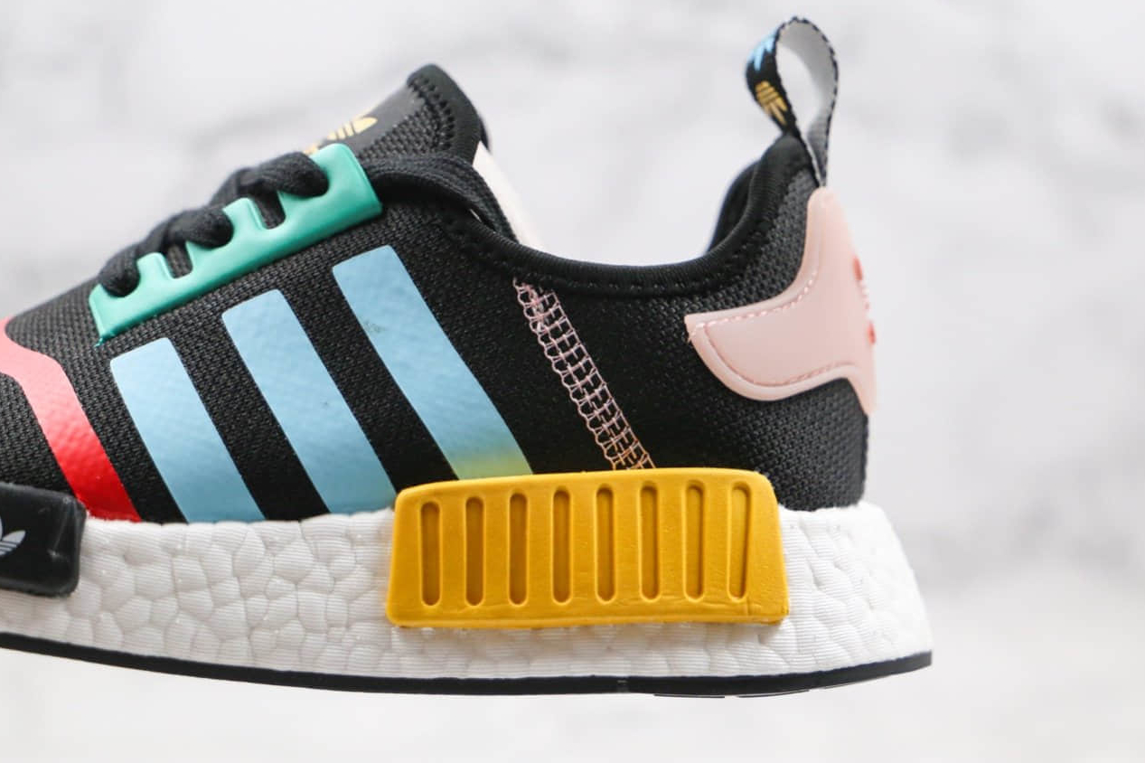 Adidas NMD_R1 J 'Black Light Aqua' FV7286 - Stylish and Comfortable Footwear Adidas NMD_R1 J 'Black Light Aqua' FV7286 - Stylish and Comfortable Footwear