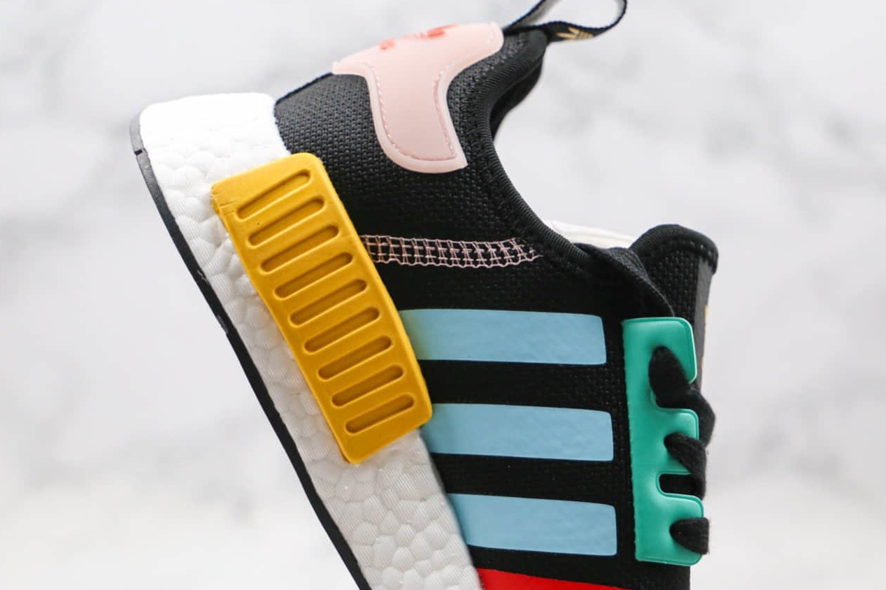 Adidas NMD_R1 J 'Black Light Aqua' FV7286 - Stylish and Comfortable Footwear Adidas NMD_R1 J 'Black Light Aqua' FV7286 - Stylish and Comfortable Footwear