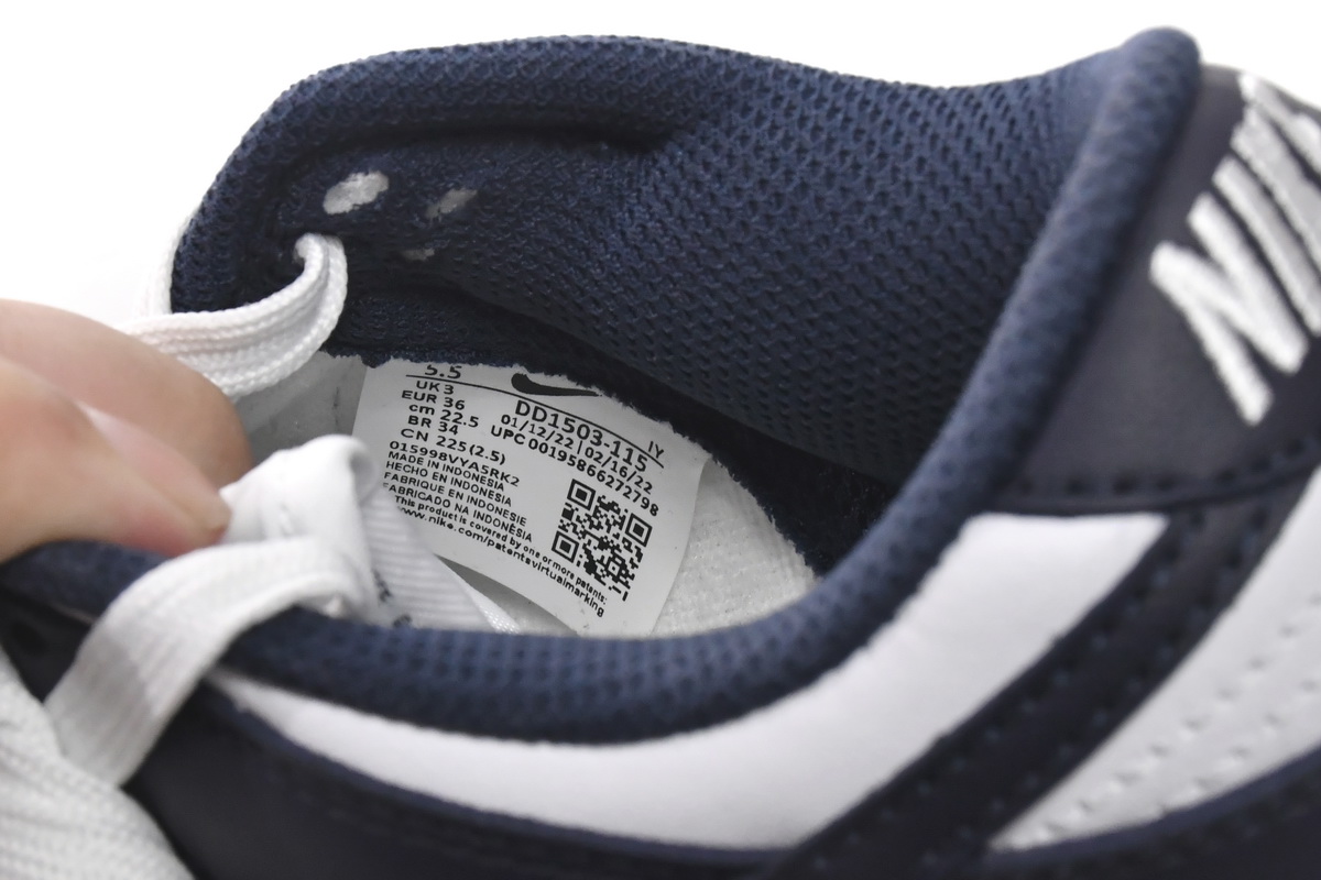 Nike Dunk Low 'Vintage Navy' DD1503-115 - Classic Retro Sneaker in Stylish Navy Blue | Limited Edition