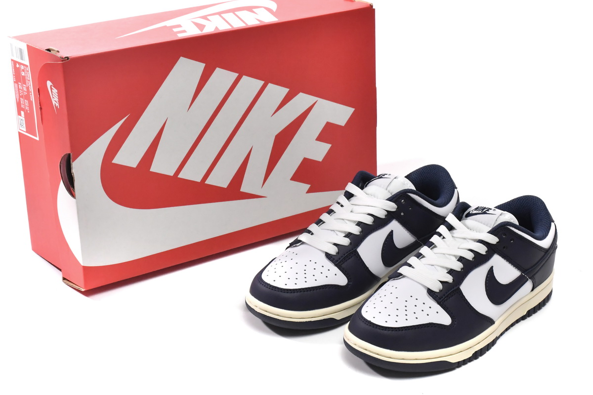 Nike Dunk Low 'Vintage Navy' DD1503-115 - Classic Retro Sneaker in Stylish Navy Blue | Limited Edition