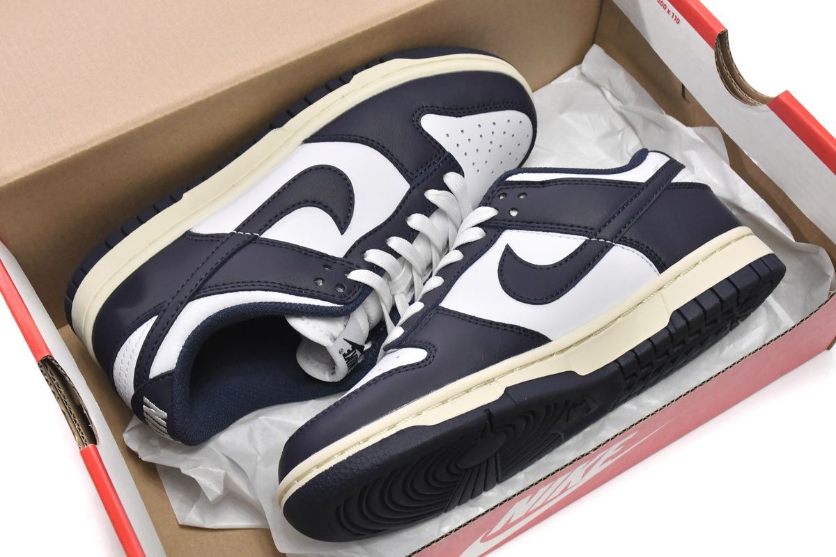 Nike Dunk Low 'Vintage Navy' DD1503-115 - Classic Retro Sneaker in Stylish Navy Blue | Limited Edition