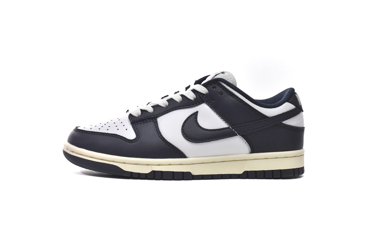 Nike Dunk Low 'Vintage Navy' DD1503-115 - Classic Retro Sneaker in Stylish Navy Blue | Limited Edition