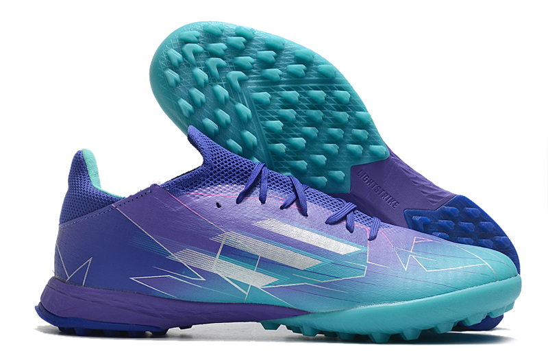 Adidas X Speedflow.1 TF Turf Soccer Shoes Blue Purple GZ4729 - Top Performance for Turf Fields