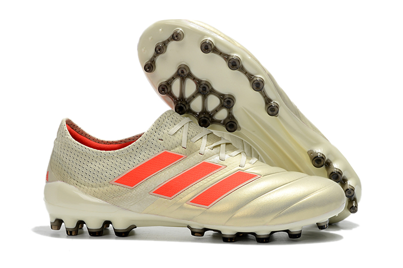 Adidas Copa 19.1 AG 'White Red': Premium Artificial Grass Cleats.
