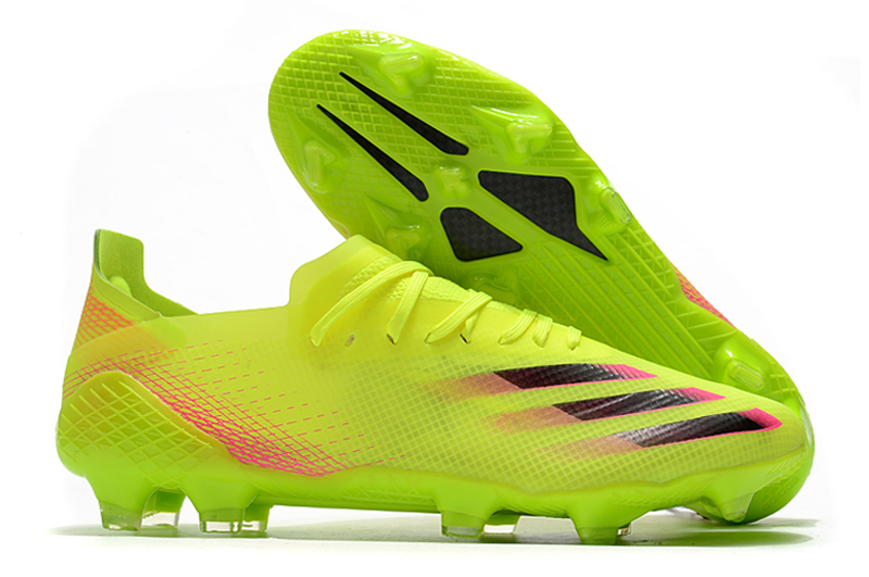 Adidas X Ghosted 20.1 FG: Yellow Black Soccer Cleats