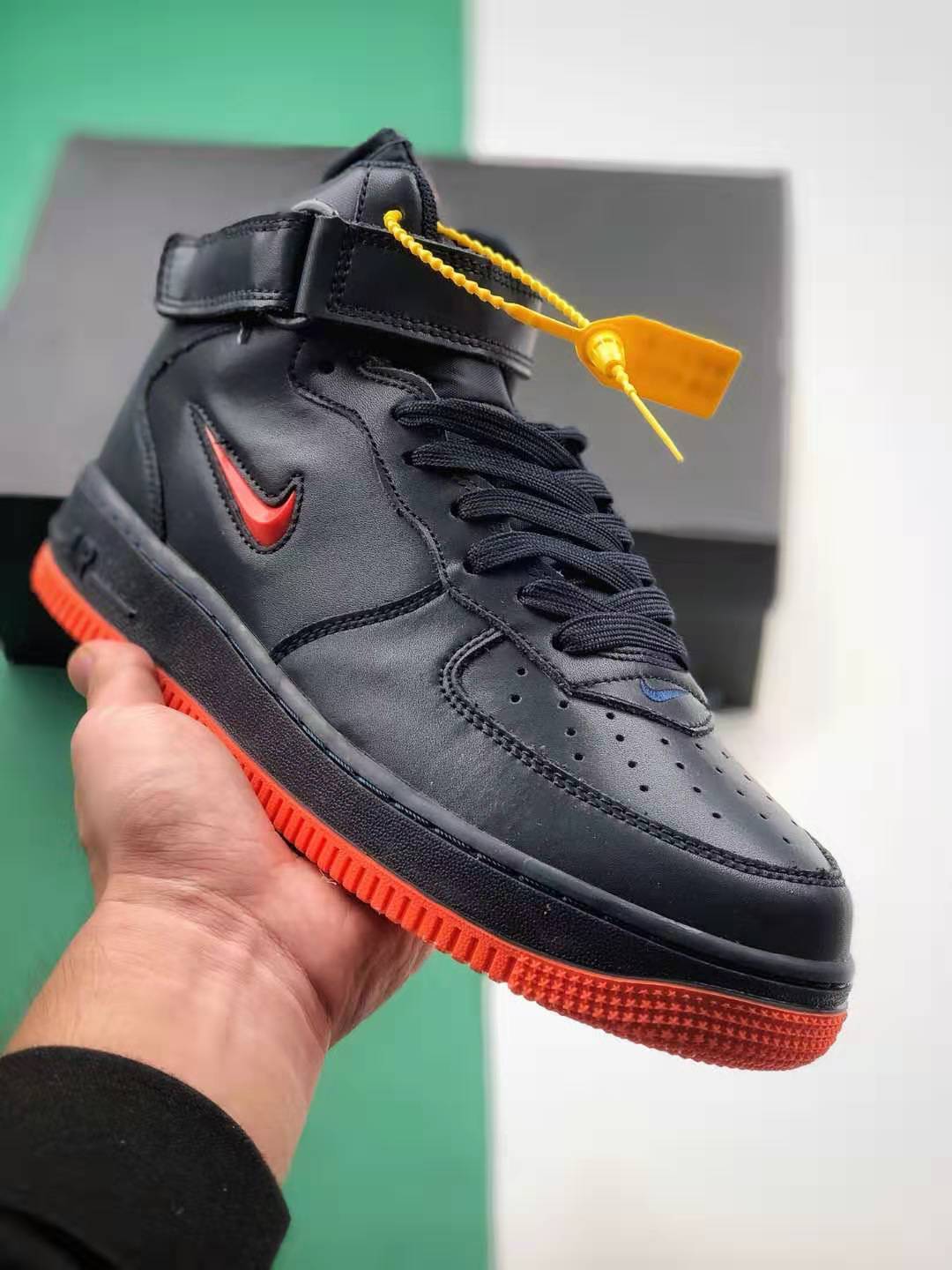 Nike Air Force 1 Mid NYC Obsidian Orange AO1639-400 - Exclusive Urban Sneaker