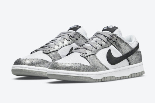 Nike Dunk Low Cracked Leather Silver Black White DO5882-001 - Discover iconic style and durability with these retro-inspired sneakers