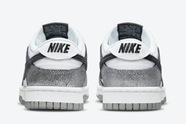 Nike Dunk Low Cracked Leather Silver Black White DO5882-001 - Discover iconic style and durability with these retro-inspired sneakers