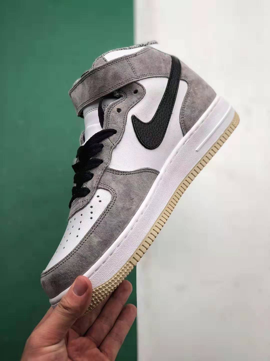 Nike Air Force 1 Mid 07 Light Grey White Black 808790-107 - Buy Now and Elevate Your Style