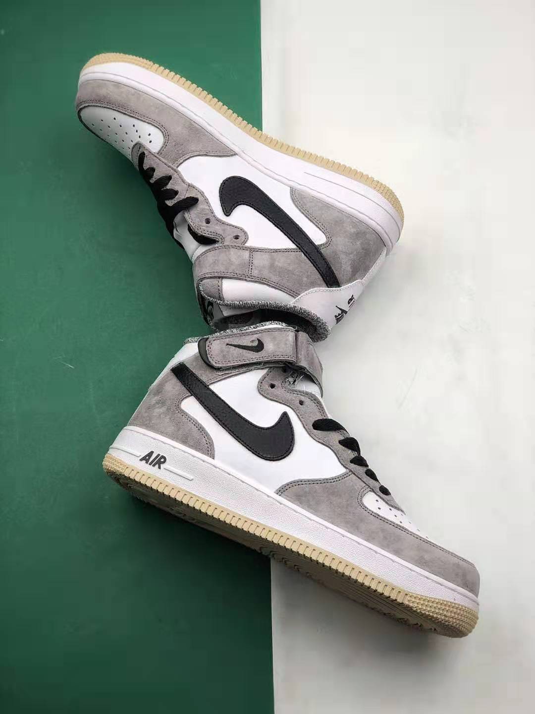 Nike Air Force 1 Mid 07 Light Grey White Black 808790-107 - Buy Now and Elevate Your Style