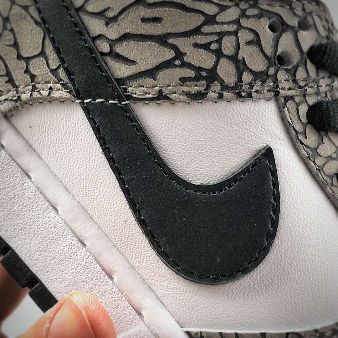 Nike Supreme x Dunk Low Pro SB Skateboard 'White Cement' 304292-001 - Limited Edition Collaboration with Supreme for Skateboarding Enthusiasts