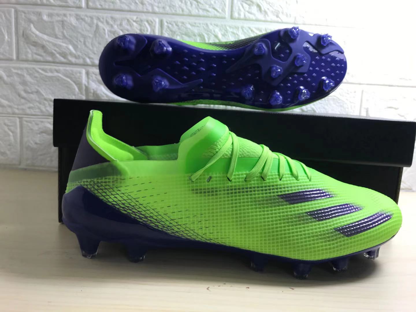 Adidas X Ghosted .1 FG Soccer Cleats - Solar Green Purple | Free Shipping Adidas X Ghosted .1 FG Soccer Cleats - Solar Green Purple | Free Shipping