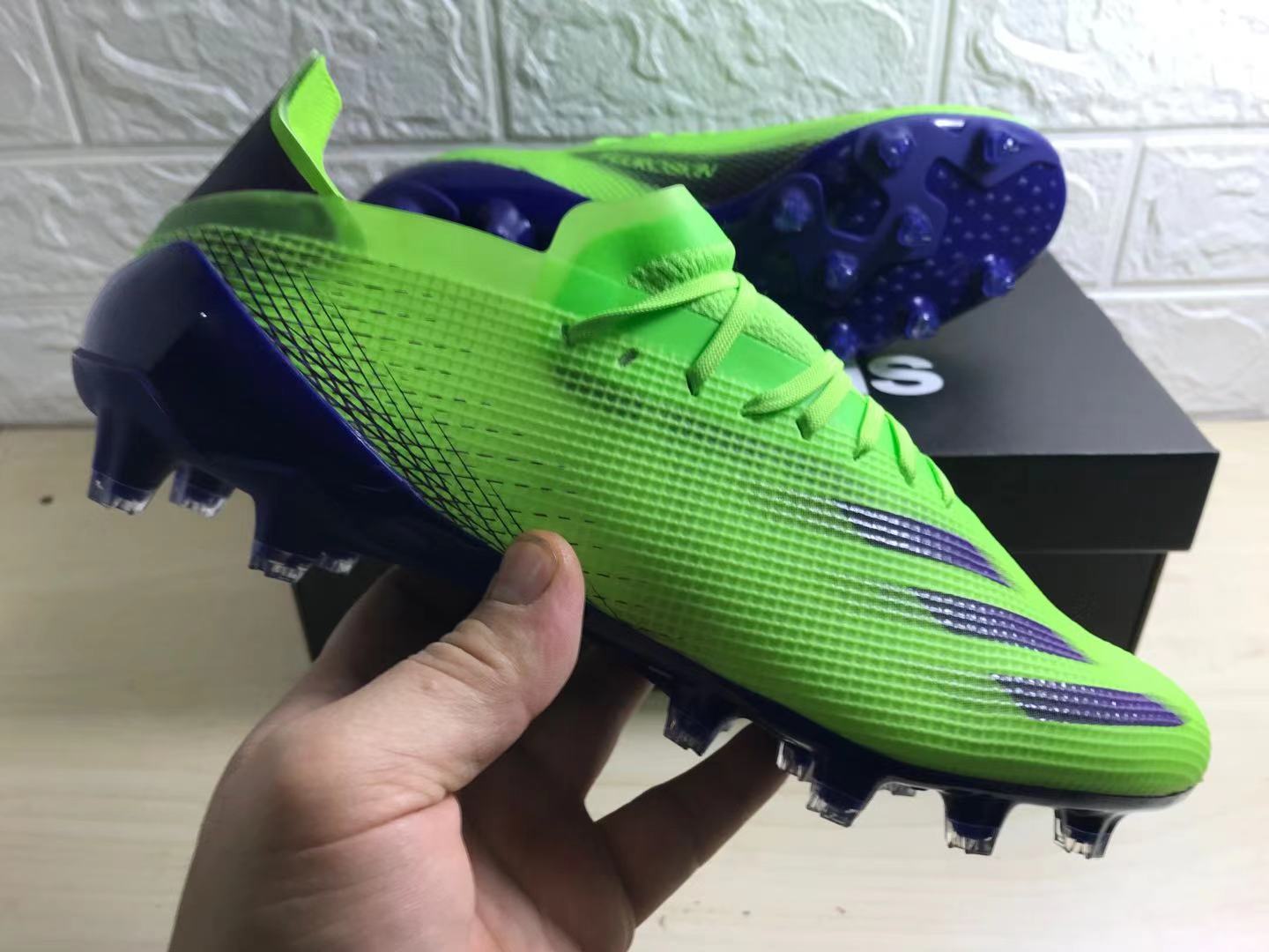 Adidas X Ghosted .1 FG Soccer Cleats - Solar Green Purple | Free Shipping Adidas X Ghosted .1 FG Soccer Cleats - Solar Green Purple | Free Shipping