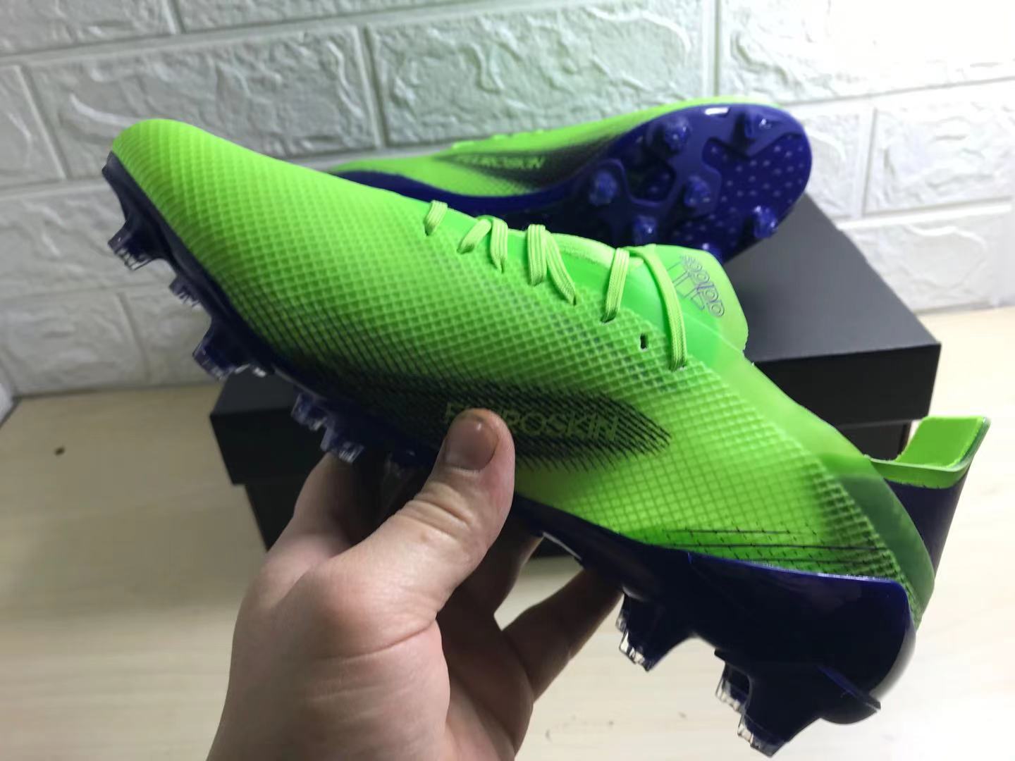 Adidas X Ghosted .1 FG Soccer Cleats - Solar Green Purple | Free Shipping Adidas X Ghosted .1 FG Soccer Cleats - Solar Green Purple | Free Shipping