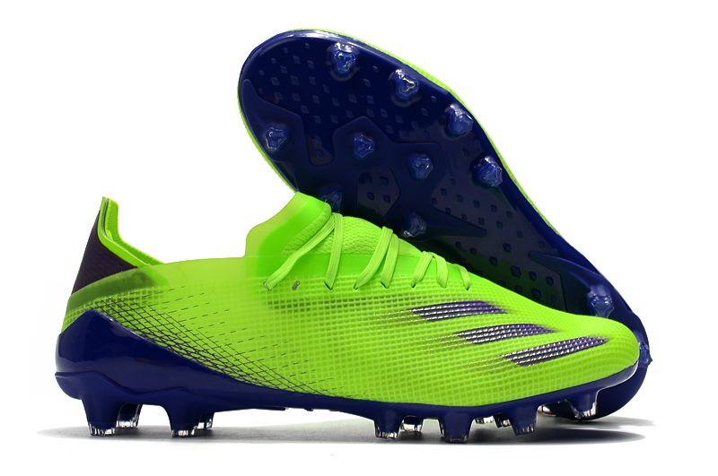 Adidas X Ghosted .1 FG Soccer Cleats - Solar Green Purple | Free Shipping