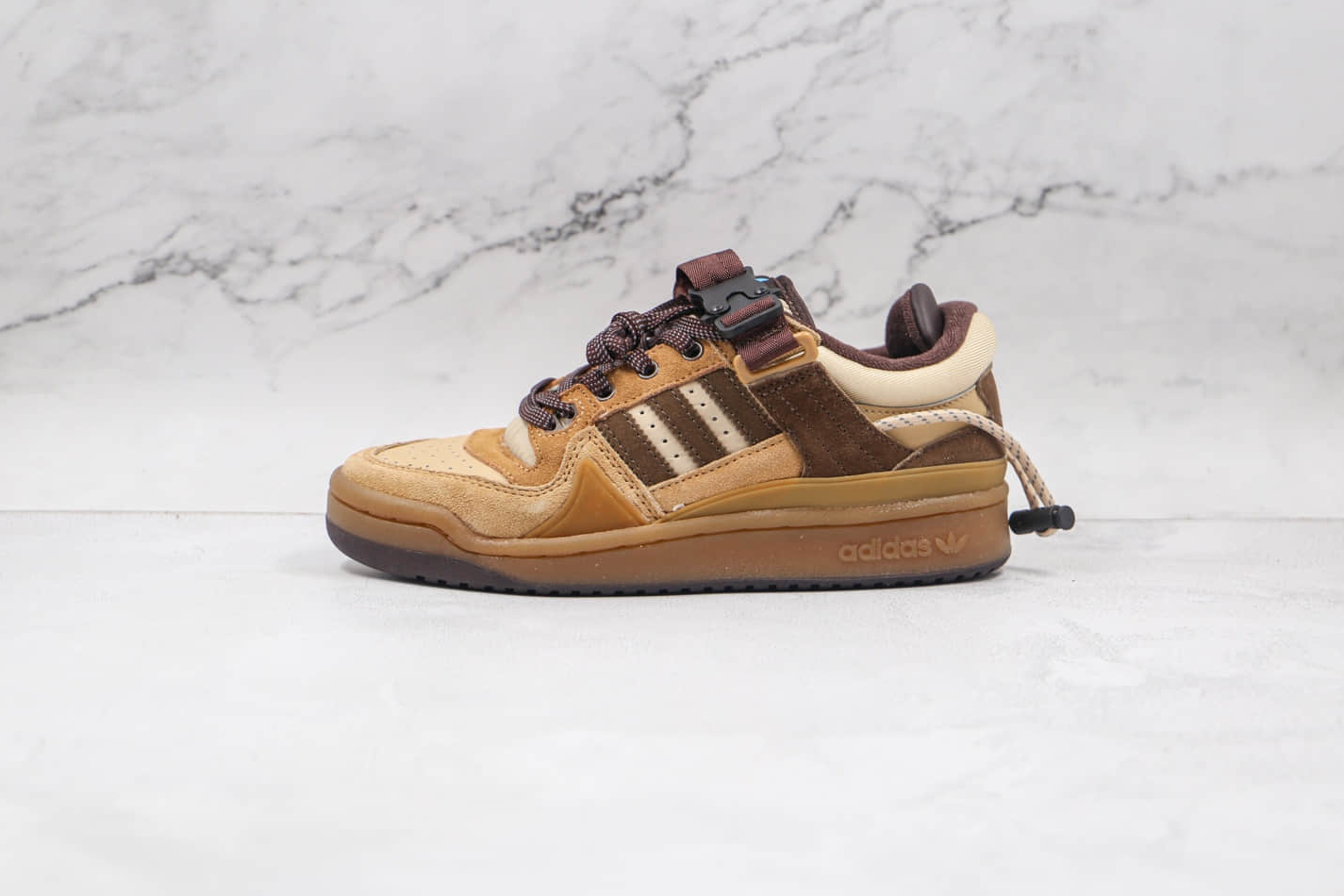 Adidas Bad Bunny x Forum Buckle Low 'The First Cafe' GW0264 - Shop Now for Exclusive Collaboration!