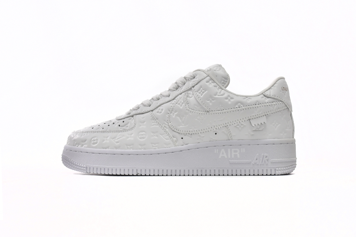 Louis Vuitton x Nike Air Force 1 Triple White LK0221