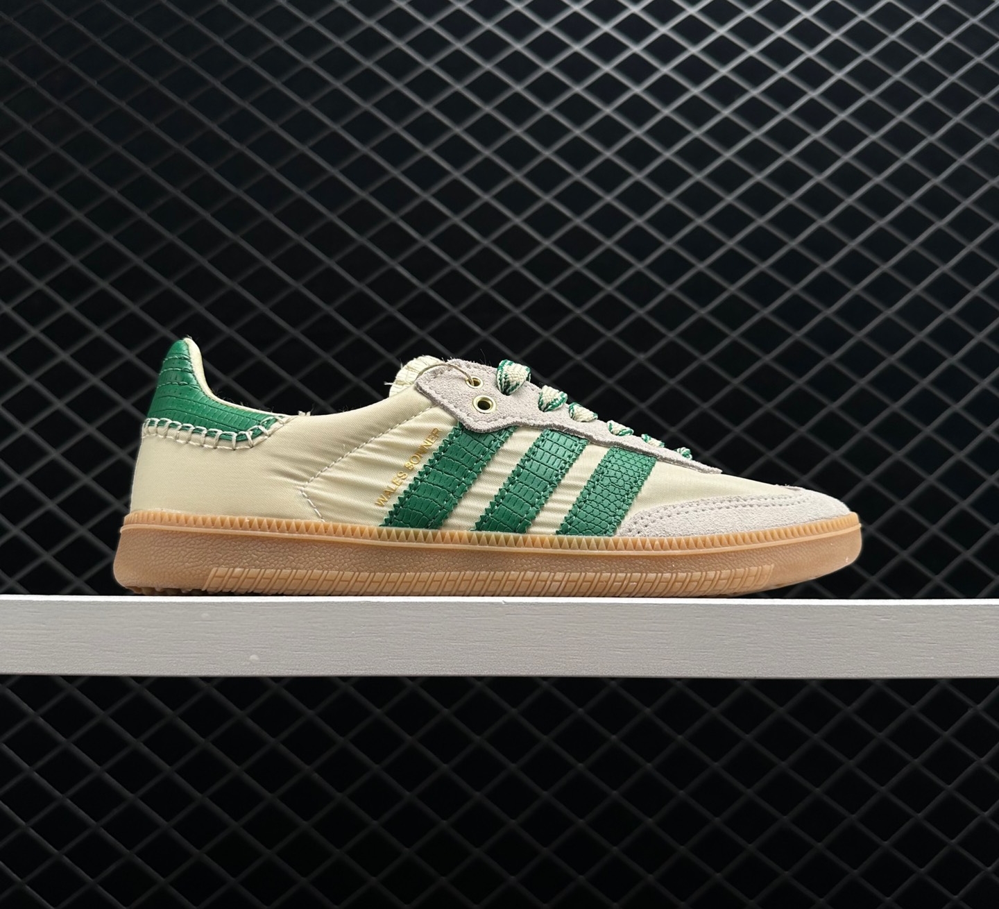 Adidas Wales Bonner x Samba Cream White Bold Green GY4344 - Stylish Collaboration