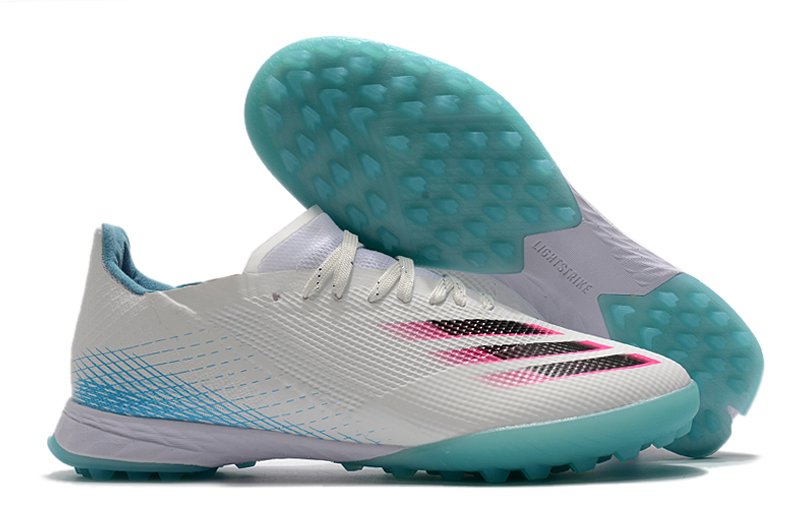 Adidas X Ghosted .1 TF White Black Blue Pink | Ultimate Speed and Style