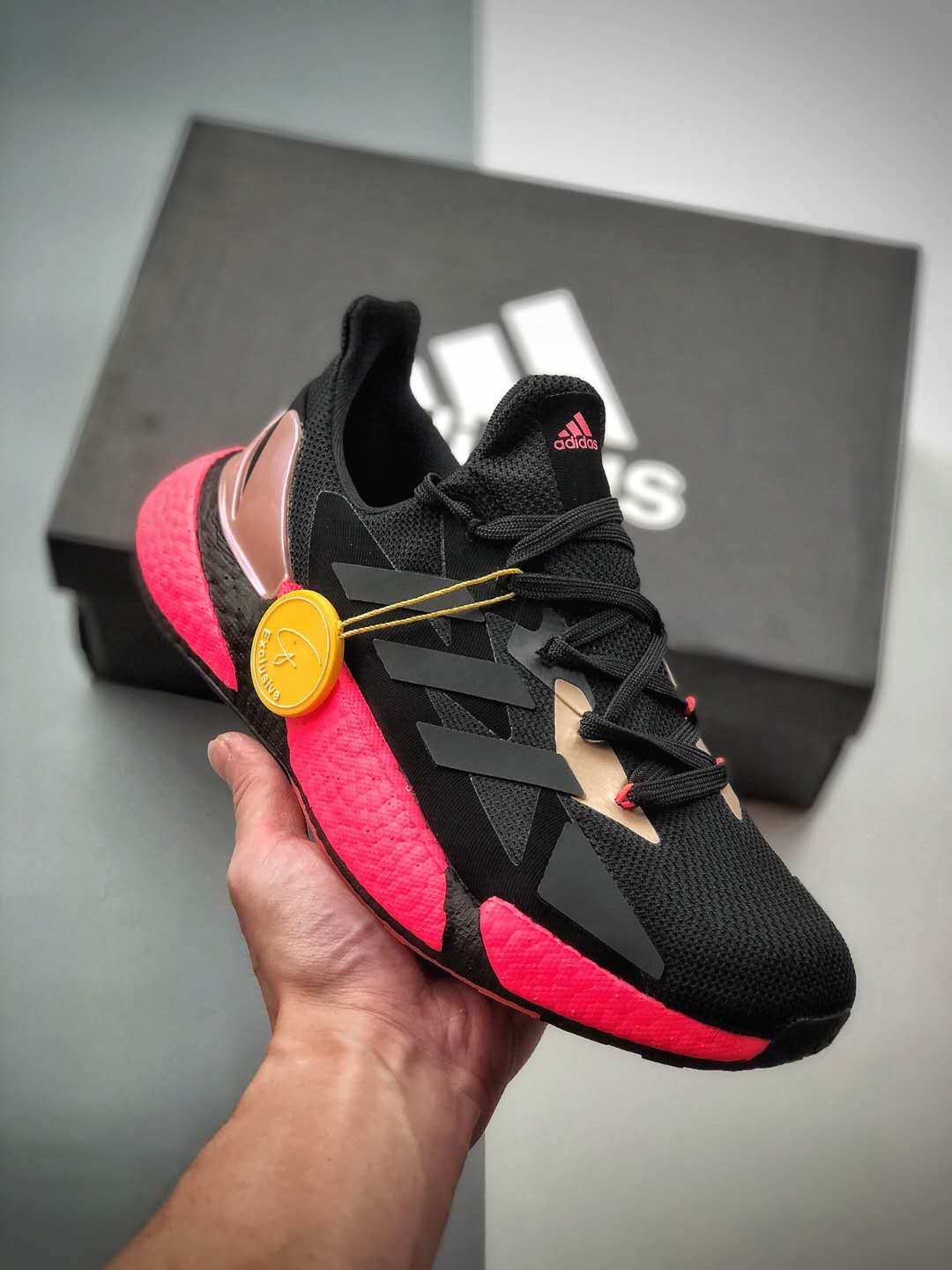 Adidas X9000L4 Black Signal Pink FW8389 - Lightweight and Stylish Footwear