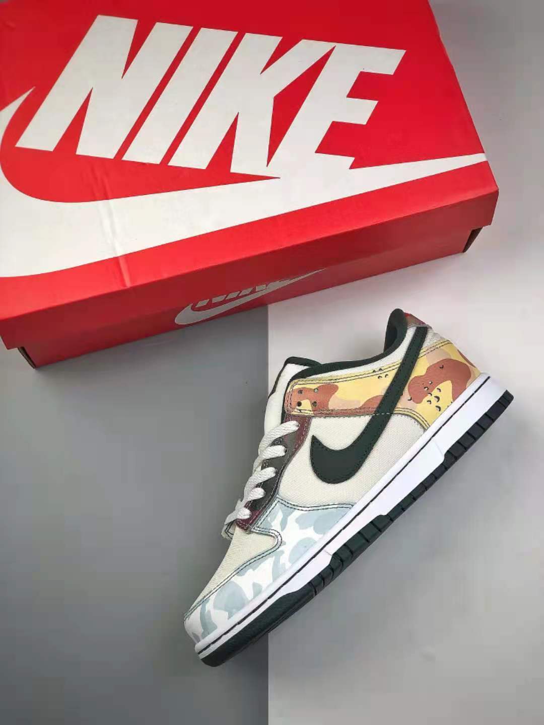 Nike SB Dunk Low SE Sail Vintage Green Total Orange White DH0957-100 - Shop the Latest Nike SB Dunk Low SE Sneakers at Competitive Prices!