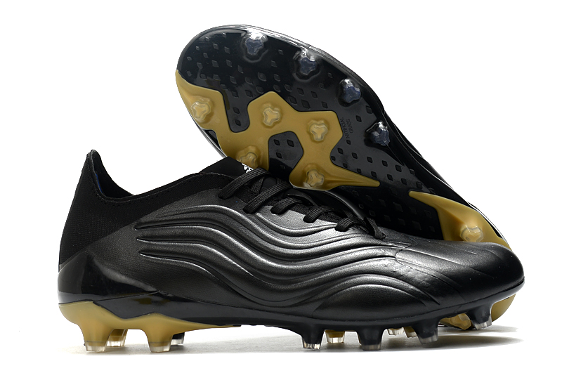 Adidas Copa Sense.1 AG Black Gold Metallic Soccer Cleats - FW6502- Stylish Performance for Aggressive Play