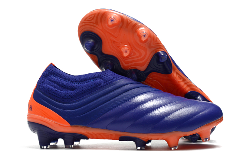 Adidas Copa 20+ FG K-Leather Soccer Cleat - Purple/Green/Orange
