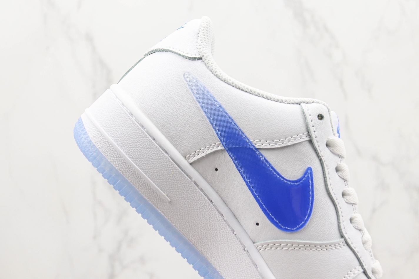 Nike Air Force 1 07 Low White Blue Metallic Gold CO3363-361 - Premium Sneakers with Sleek Design Nike Air Force 1 07 Low White Blue Metallic Gold CO3363-361 - Premium Sneakers with Sleek Design