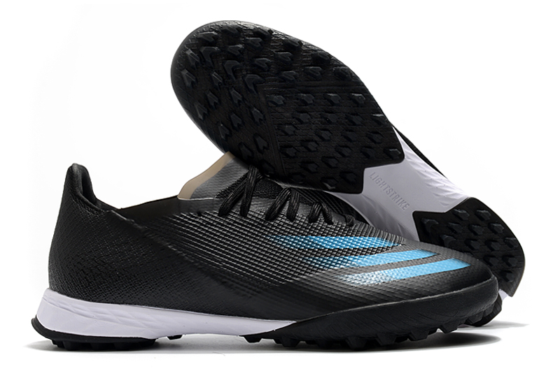 Adidas X Ghosted.1 TF - Black Blue | Lightweight Turf Soccer Shoes