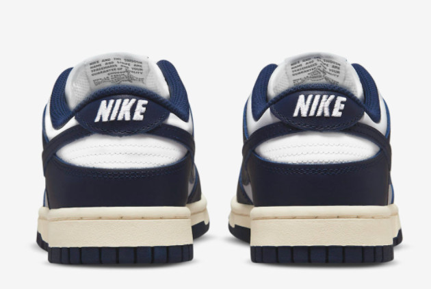Nike Dunk Low 'Vintage Navy' White/Midnight Navy DD1503-115 - Shop Now!