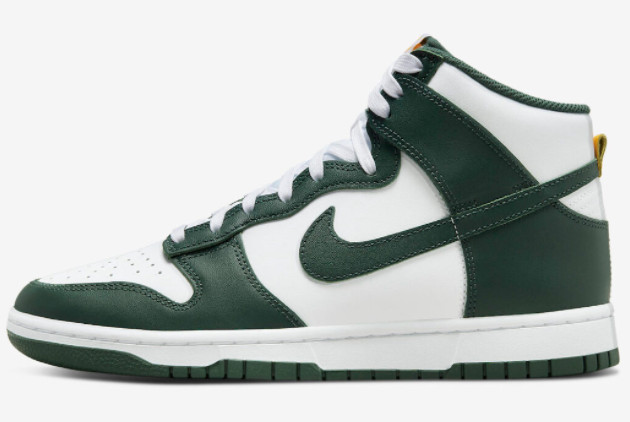 Nike Dunk High White/Green-Gold DD1399-300 - Shop the Latest Nike Dunk High Sneakers!