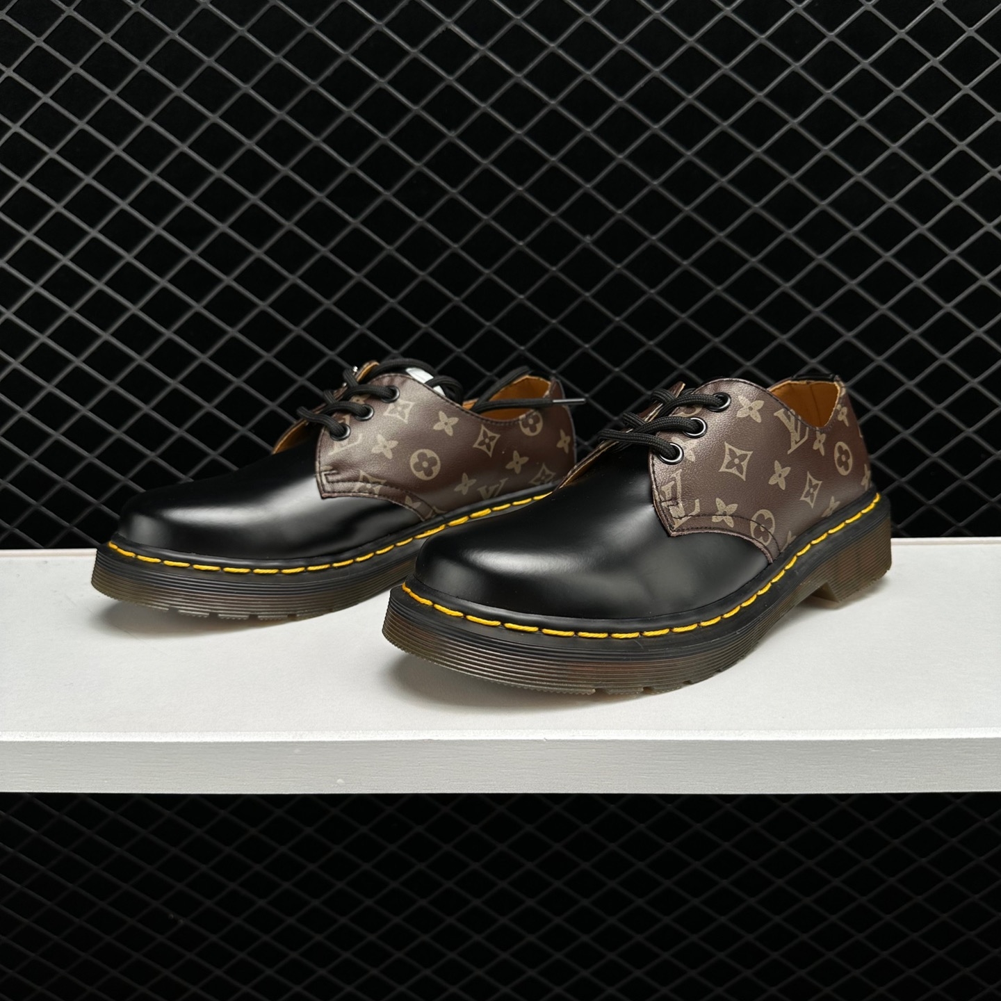 Louis Vuitton Dr. Martens 1461 Low Top Martin Boots Black Brown - Premium Footwear at Its Finest Louis Vuitton Dr. Martens 1461 Low Top Martin Boots Black Brown - Premium Footwear at Its Finest