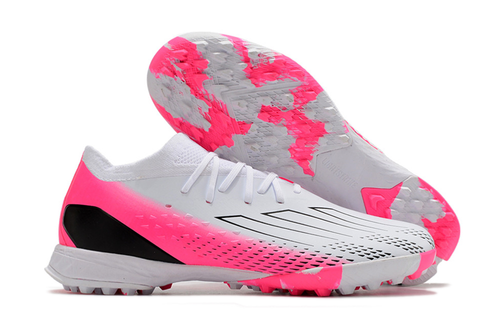 Adidas X Speedportal .1 TF Soccer Cleats - White Pink Black | High-Performance Footwear