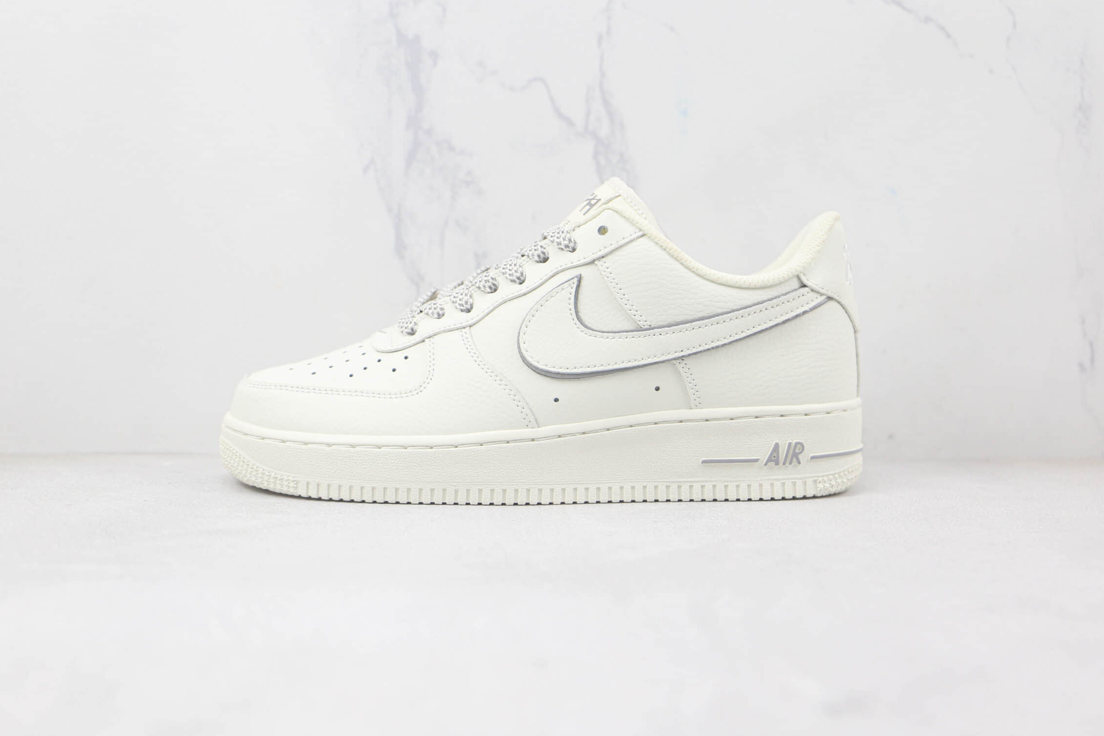 Kith x Nike Air Force 1 07 Low Rice White Metallic Sliver NY2022-017 - Premium Collaboration Sneakers