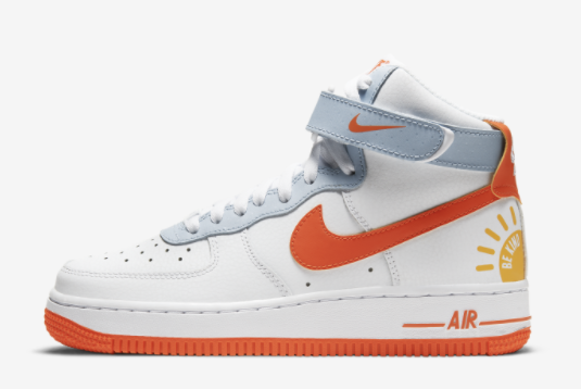 Nike Air Force 1 High Be Kind White Orange Blue DC2198-100 - Stylish and Sustainable Sneakers