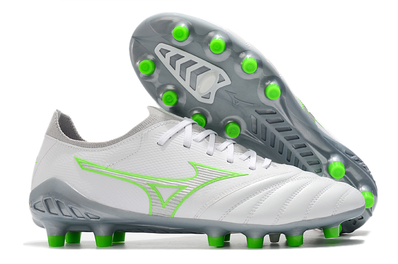 Mizuno Morelia Neo III Japan White Green Soccer Cleats